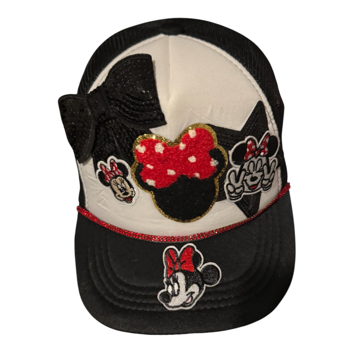 HAT-TRUCKER-"MINNIE"-BLACK/WHITE /RED