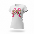 TSHIRT AMEN IN ANIMAL PRINT AND PINK BOW