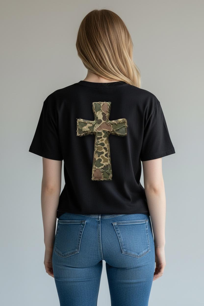 TSHIRT-CAMO CROSS