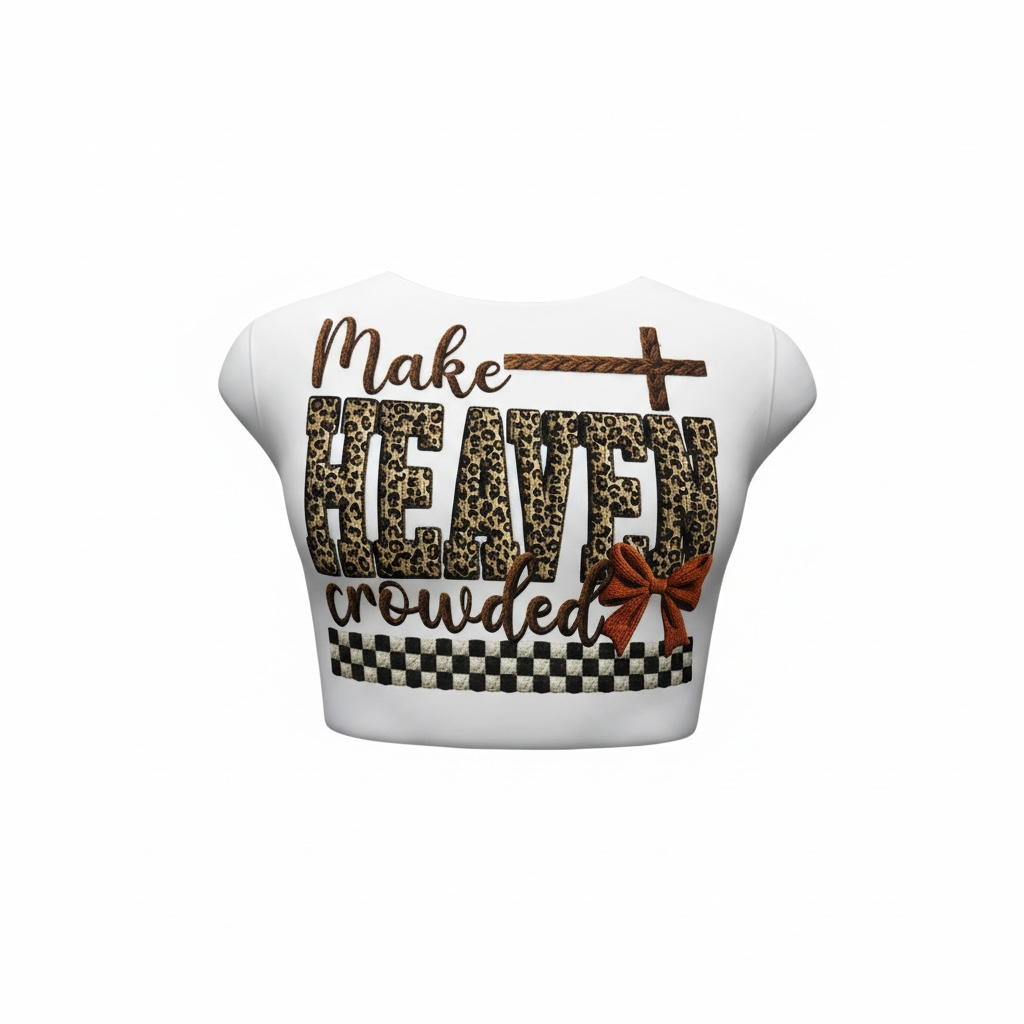 TSHIRT-MAKE HEAVEN CROWDED