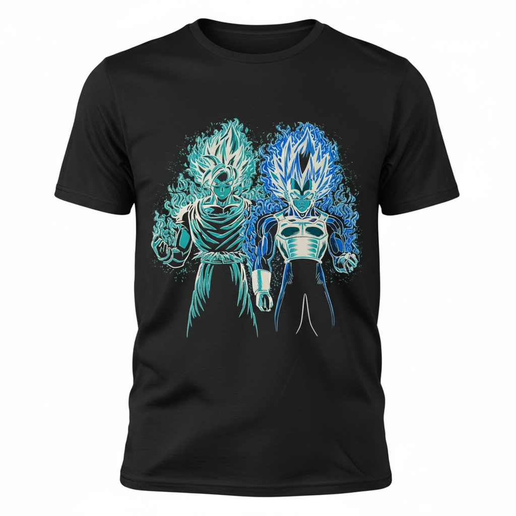 TSHIRT-ANIME-GOKU and Vegeta