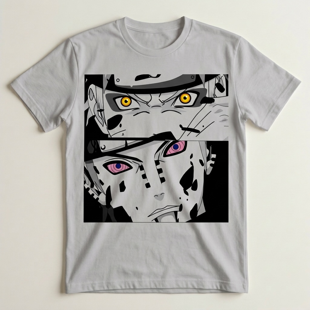 TSHIRT-ANIME-NARUTO AND PAIN