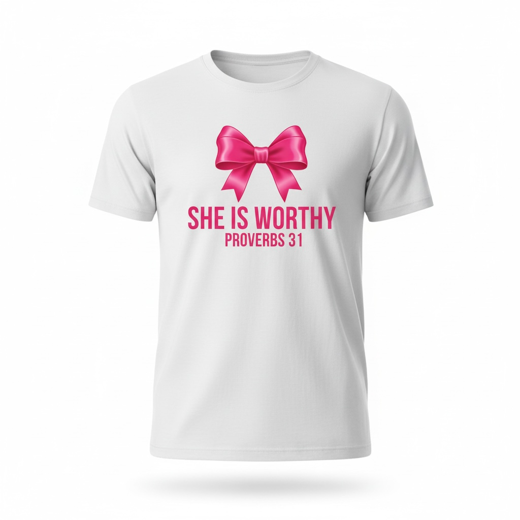 TSHIRT-AA-SHE IS WORTHY