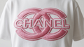 TSHIRT-FAUX PINK CHANEL FOR TSHIRT OR TOTE
