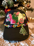 HAT-G-CHRISTMAS-TRUCKER-THE GRINCH WITH PINK