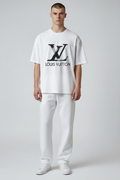 TSHIRT-FAUX-LV BLACK