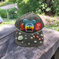 Gray Jesus Baseball Hat with Pearls