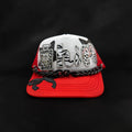 Red/White HI! Trucker Hat